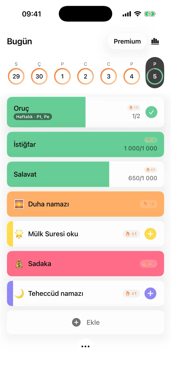 Günün tüm ibadeti tek ekranda